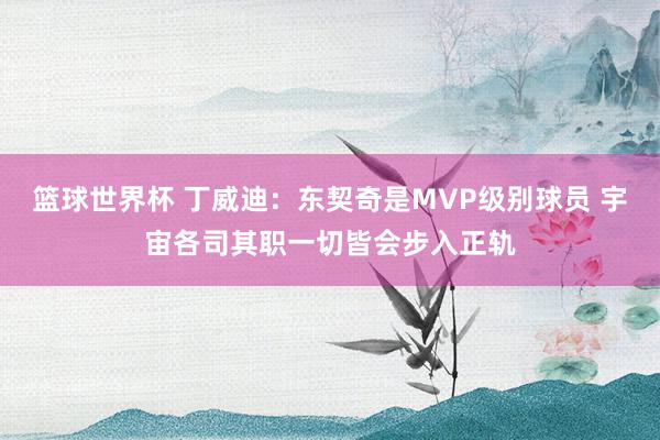 篮球世界杯 丁威迪：东契奇是MVP级别球员 宇宙各司其职一切皆会步入正轨